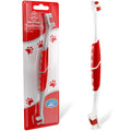Pet Toothbrush for Dogs, Cats with Soft Bristles - Easy Teeth Cleaning & Dental Care, Non Slip Dual Head Dog Toothbrush for Medium & Large Pets, Toothpaste Not Included (Pack of 1(Red))
