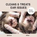 Eye Envy Fresh Ear Cleaning Wipes for Cats. Made in The USA from Natural Ingredients. Unscented. Safe and Non-Irritating. Removes Dirt, Debris, and Wax buildup. 60 Count.