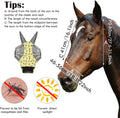 Qualirey 12 Pieces Horse Fly Mask Bulk, Medium, Flower Patterns