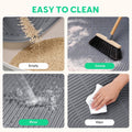 Pawtasy Cat Litter Box Mat,47" x 35" Extra Large Silicone Waterproof Litter Trapping Mat for Scatter Control Soft on Kitty Paws Non-Slip Easy to Clean