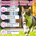 Collagen for Cats, Cat Collagen Liquid Drops for Cats with Biotin, MSM & Ginger Digestive & Immunity Support, Itch Relief, Skin & Coat and Joint Health, Cat Supplement 60ml