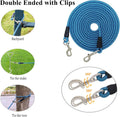 YUCFOREN 15FT 20FT 40FT 60FT 75FT Long Dog Tether, Tie Out Rope Dog Lead for Yard, Obedience Recall Training Outdoor Camping, Playing, Backyard Cord for Large Medium Dogs (15FT * 3/8")