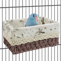kathson Bird Nest Parrot House Birds Sleeping Bed Straw Weave All Season Hanging Hammock Bird Bed Snuggle Hut Birdcage A