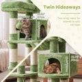 Heybly Cat Tree, 71-Inch-Tall Tower for Indoor Cats with 2 Perches HCT034GR