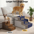 Veehoo Dog Stairs for Bed Couch Large Dogs Extra Wide 20", Pet Steps 24" H
