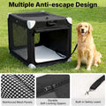 Veehoo 48" Collapsible Dog Travel Crates Portable Dog Kennel for Large Dogs