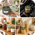 OHMO 2 Pack Pet Food Can Lids, (12.5-14oz) BPA Free Silicone Covers for Cat and Dog Food Cans, Camo&Light Green