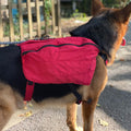 Lovelonglong Dog Backpack for Hiking, Multifunctional Dog Day Pack Zippered Travel Dog Saddle Bag Outdoor Hiking Backpac