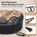 2 in 1 Foldable Heated Cat Cave Beds for Indoor Cats and Dogs