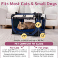 Cat & Dog Carrier, Fits Most Cats or Small Dog Comfortably