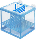AQUANEAT Fish Tank Breeder Small Mesh Net Fry Saver Aquarium Spawn Hatchery Isolation with Suction Cups Hatchery Incubat