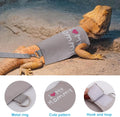 Bearded Dragon Leash and Harness Set, Cute Adjustable Lizard Reptile Harness Costume Clothes with Short Leash for Small 