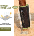 Harrison Howard Loose-Fitting Horse Fly Leggings Breathable, Tear-Resistant Fine Mesh Leg Guards Stay-on Comfortable Fly