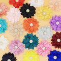 Collar Flowers with Pearl, 20 Pcs Dog Collar Bow Ties Multi-Color Dog Charms Flower for Cat Puppy Grooming Accessories