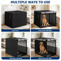 Insulated Dog Crate Cover with Frost-Proof Plush Lining for 36Inch Dog Cage