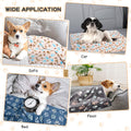 Rezutan 1 Pack 3 Blankets for Dogs, Dog Blanket for Large & Medium Pet Cat, Premium Soft Fluffy Suitable for Dog Kennels & Beds, Sofas, Gifts Puppy Essentials, 41x31inch, Gray/Blue/Beige