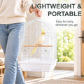 Capuca Small Bird Travel Cage - Lightweight Small Birds Starter Kit with Birdcages and Accessories Great for Parakeets Lovebirds Parrotlets Finches Canaries