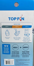 Top Fin Silenstream PF-S Small Filter Cartridges (6 Count) Refill for PF10 Power Filters (5.5in x 3.1in)