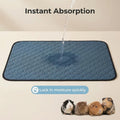 2 pcs Guinea Pig Cage Liners - Washable Guinea Pig Pee Pads, Waterproof Reusable & Anti Slip Guinea Pig Bedding Fast and
