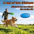 Dog Flying Disc, 2 Pack Dog Frisbee Toy Gift Set for Medium & Large Dogs