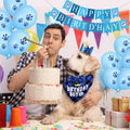 Selemoy Dog Birthday Party Supplies, Dog Birthday Hat Bandana Scarf with Cute Bow Tie, Flag, Balloons for Small Medium Dogs Pets, Doggie Party Supplies Decorations