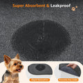 LOOBANI 2 Packs Extra Large Reusable Dog Mat for Floor, Non-Slip Washable Pee Pads for Dogs, Fast Absorbent Pet Whelping Pads, Puppy Playpen Mat for Incontinence, Housebreak, Crate (36"x48"-Gray)