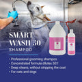 Chris Christensen SmartWash50 Ultra Concentrated Dog Shampoo, Makes up to 50 Bottles, Groom Like a Professional, Delight