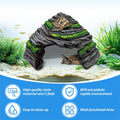 GOZILLA Reptile Hideout Cave,Turtle Tank Accessories Decor,Fish Tank Basking Platform for Bearded Dragon,Snake and Leopa