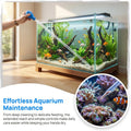 27.7 Inch Extra Long Aquarium Turkey Baster, 50ml Fish Tank Water Changer Siphon with 10 Inch Extension Tube, Aquarium W