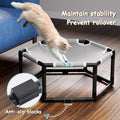 Tresbro Elevated Cat Hammock Bed, Hexagon Raised Cat Swing Bed Chair Cot