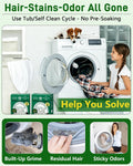 Pet Hair Dissolver for Washing Machine Cleaner-2 Sachets,96.7% Dissolution