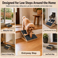 Dog Ramp for Stairs 2 Pack, 4-Level Adjustable Wooden Pet Steps