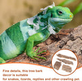 SEWACC 4pcs Natural Cork Bark Bits Reptile Bark Bedding Flat Cork Bedding Terrariums Substrate for Snake Spiders Bearded