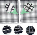 Hoypeyfiy 8 Pieces Fish Tank Divider with Sucker Clips 30x30cm/11.8x11.8“ Aquarium Filter Bottom Divider Partition Separ