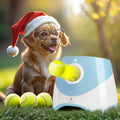 WRTZ Automatic Dog Ball Launcher for Small Dogs – Dog Ball Thrower Fetch Machine - Indoor Outdoor Interactive Toy with 3 Mini Tennis Balls 2 Inch