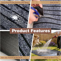 74 * 60 * 0.3inch Dog Crate Floor Protection Mat Kennel Mat to Protect Floors Non-Slip Absorbs Urine Water Resistant Pad