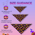 Halloween Dog Bandanas - 2 Pack Reversible Pumpkin and Bat Pet Scarf for Boys and Girls | Fall Dog Bibs | Premium Durabl