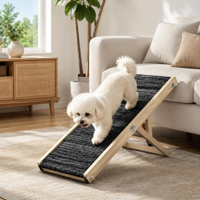 Dog Ramp for Small Dog/Bed/Couch, Foldable & Adjustable Dog Stairs