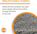 K&H PET PRODUCTS Small Animal Heated Pad Deluxe Replacement Cover (Heated Pad Sold Separately) Gray 9 X 12 Inches