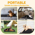 HOMBYS Chew Proof Dog Bed Mat with 12 Metal Rivets - Indestructible Kennel Pad for Teething Puppies & Aggressive Chewers