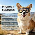 Dog Goggles Medium Breed Windproof Anti-Fog Dog Sunglasses Clear View Dog Glasses for Walks/Car Rides/Motorcycle Riding/