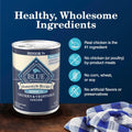 Blue Buffalo Homestyle Recipe Chicken & Vegetable Dinner Paté Natural Wet Dog Food for Senior 7+ Dogs, Made with Natural Ingredients, Vitamins & Minerals, 12.5-oz. Can (12 Count)