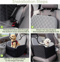 Waterproof Dog Booster Car Seat for Small Medium Dogs up to 26 lbs