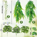 CousDUoBe 13Pcs Reptile Plants for Bearded Dragon Tank Accessories