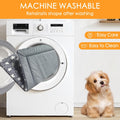 WITTOP Washable Dog Bed Plush Orthopedic Outdoor Crate Mat with Non-Slip Bottom,Luxe Soft Kennel Pad for Pets, Cozy Cage Cushion & Pet Sleeping Mattress Large Sized,Medium,Small Dogs,24 x 18 inch,Gray