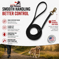 Gummy K9 Biothane Long Line Leash for Dogs, 10,15,20 and 32.5 Feet, Walking Tracking Training Service - Washable Waterpr