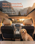 Dog Car Barrier, 600D Oxford Pet Divider Net with Storage Pockets
