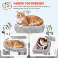 SHA CERLIN 83 in Cat Tree Tower for Indoor Adult Felines 20lbs+/Multi-Level Heavy Duty Cat Tower for Big Maine Coon/Gian