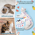 6 Pack Recovery Suit for Cats, Breathable Female and Male Onesie Cat Recovery Suit E Collar Alternative Pajama for After