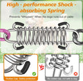50FT Dog Tie Out Cable Lead with Shock Spring for Medium Large Dogs